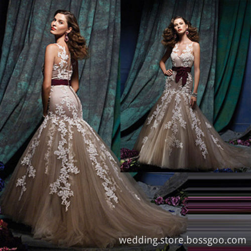 Mermaid Lace Wedding Dresses Bridal Gown Ball Gown
